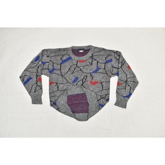 Vintage 80s Jacques Michel Men's Sweater Size Small Acrylic USA - Picture 3 of 8